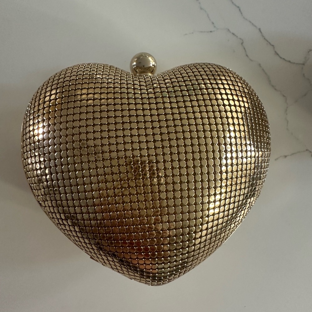 Whiting & Davis Heart Shaped Clutch - NWT